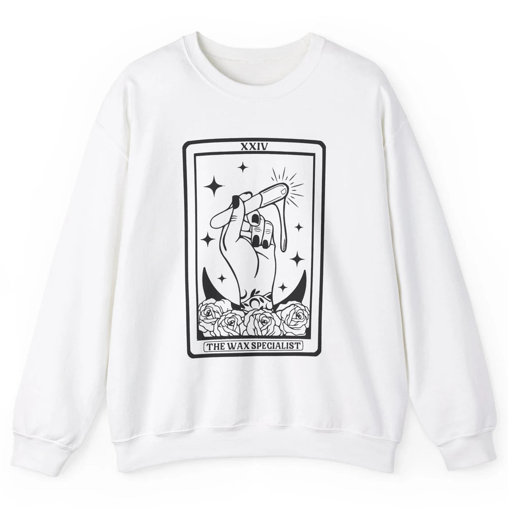 Wax Specialist Tarot Card Beautician Wax Hustler Cosmetology Unisex Crewneck Sweatshirt