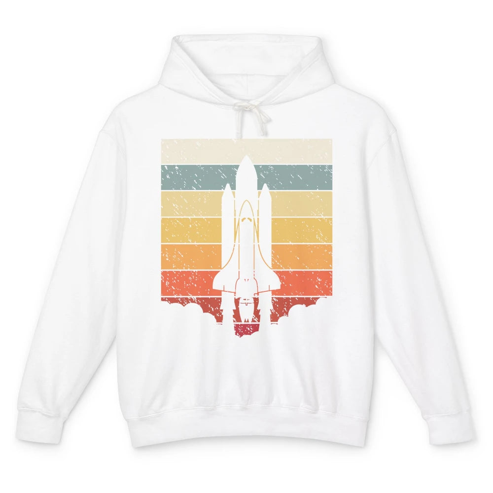 Vintage Astronaut Spaceship Spacecraft Spaceman Astrology Unisex Lightweight Hoodie