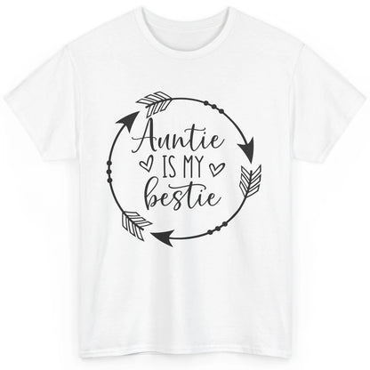 Funny Arrow Auntie Is My Bestie Auntie Niece Nephew Gift Classic Unisex T-Shirt