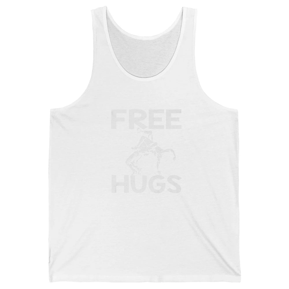 Vintage Wrestling Free Hugs Sports Martial Art Retro Wrestle Unisex Jersey Tank