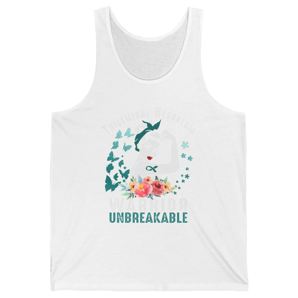 Trigeminal Neuralgia Warrior Unbreakable Strong Woman Unisex Jersey Tank