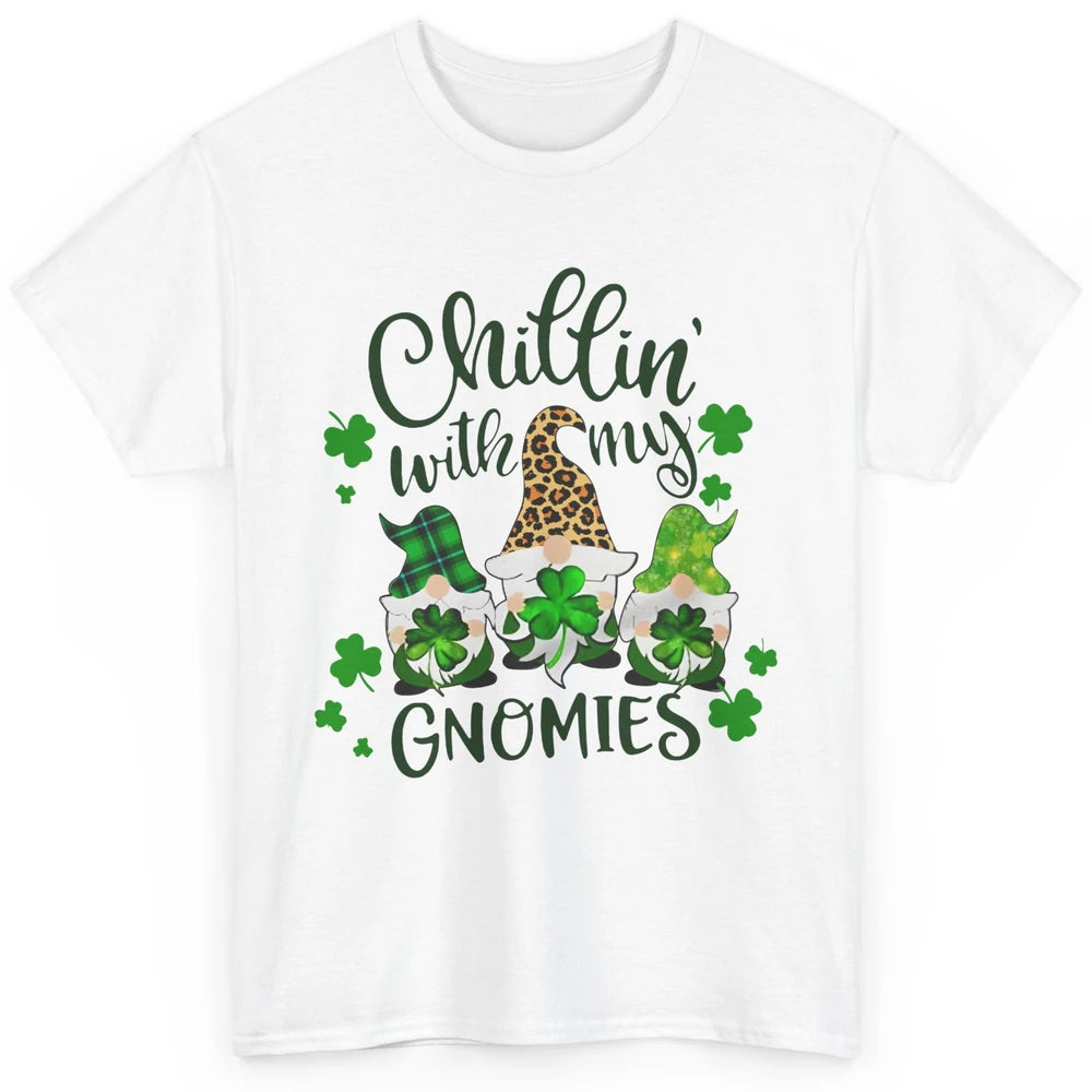 Chillin' With My Gnomes St Patrick’s Day Irish Gnomes Lucky Classic Unisex T-Shirt