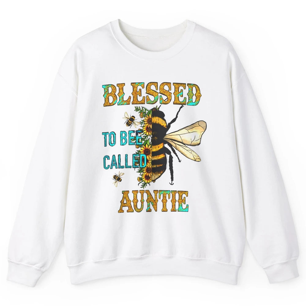 Blessed To Bee Called Auntie Pregnancy Nephew Niece Gift Unisex Crewneck Sweatshirt