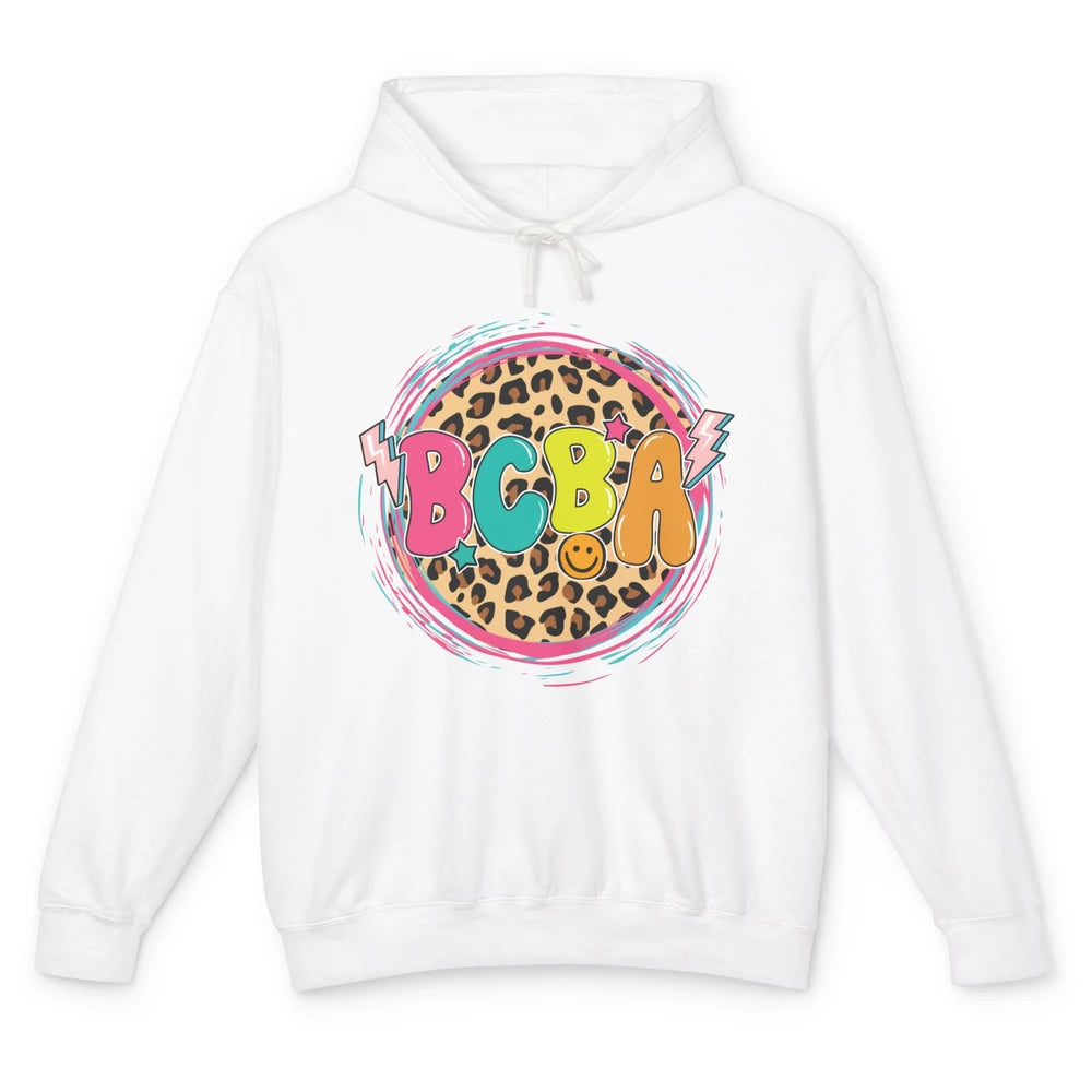 Board Certified Behavior Analyst BCBA Leopard ABA Therapist Unisex Lightweight Hoodie