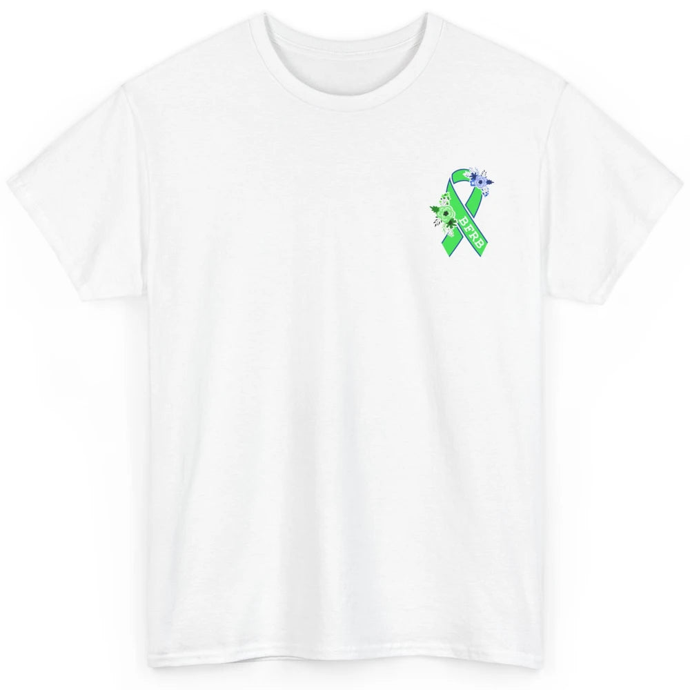 Body Focused Repetitive Disorder BFRB Floral Green Ribbon Classic Unisex T-Shirt