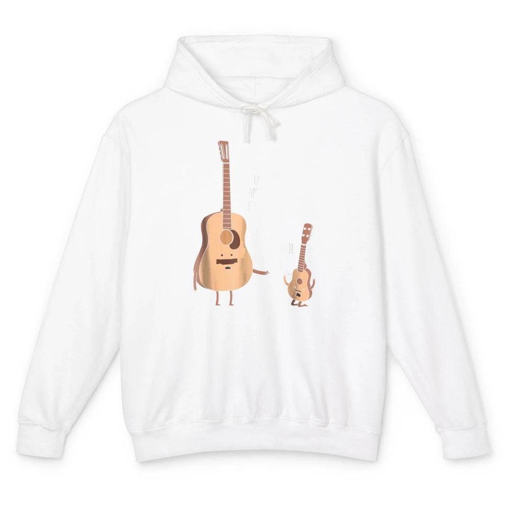 Funny Ukulele Im Your Father Guitar Guitarist Music Joke Pun Unisex Lightweight Hoodie