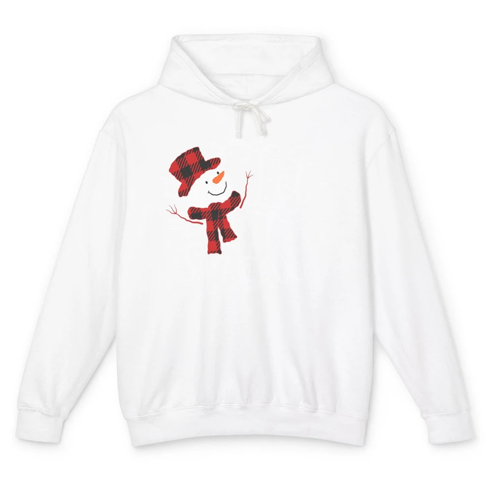 Funny Snowman Let It Snow Snowflakes Holiday Merry Christmas Unisex Lightweight Hoodie