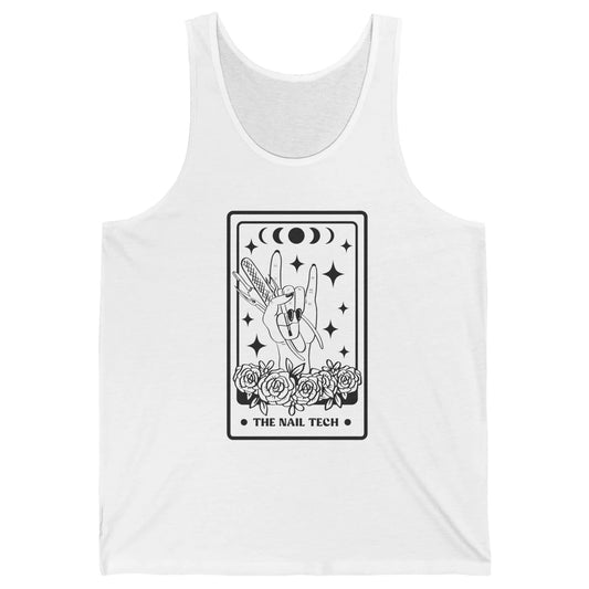 The Nail Tech Tarot Card Beautician Nail Boss Cosmetology Unisex Jersey Tank