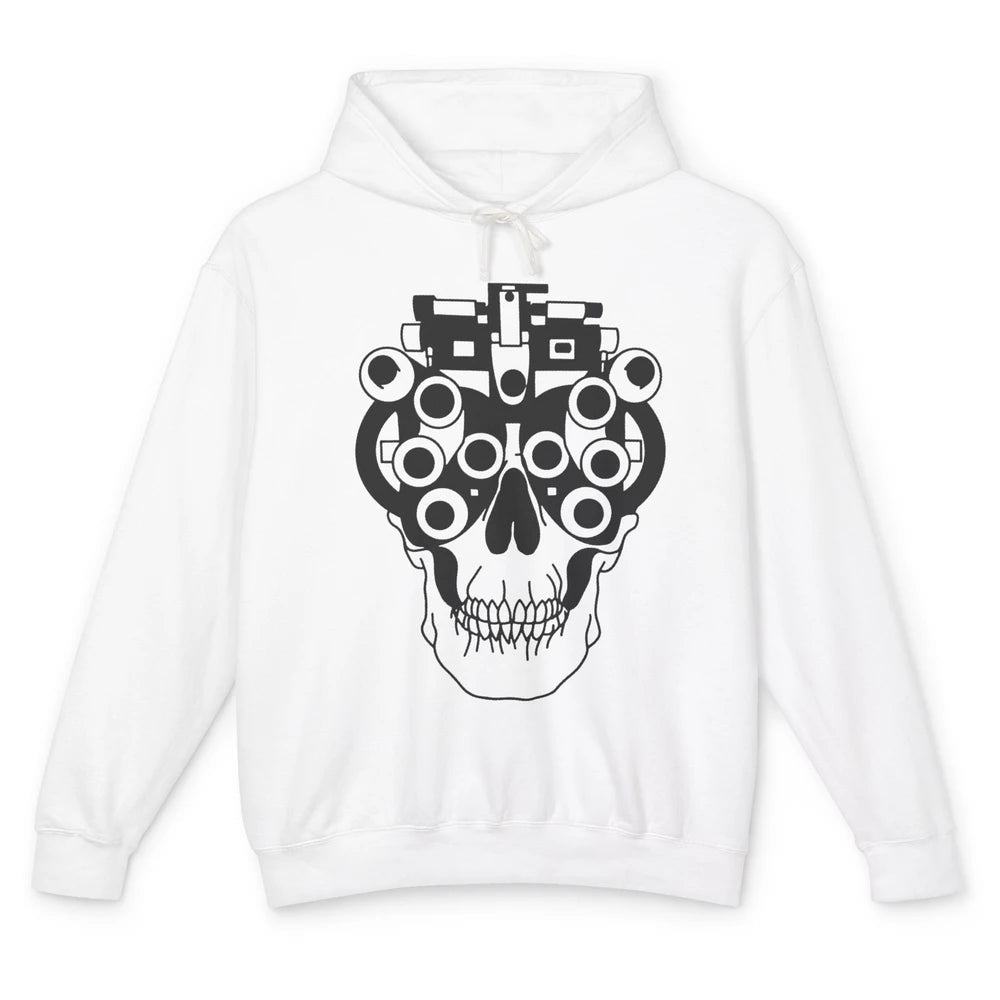 Phoropter Skeleton Optometrist Optician Halloween Optometry Unisex Lightweight Hoodie