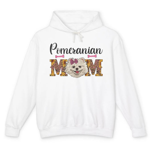 Sunflower Leopard Pomeranian Mom Western Pomeranian Dog Lady Unisex Lightweight Hoodie