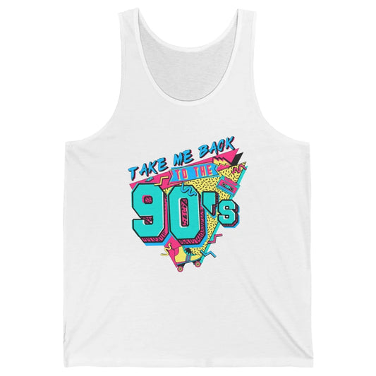 Vintage Take Me Back To The 90s Cassette Retro Rainbow Child Unisex Jersey Tank