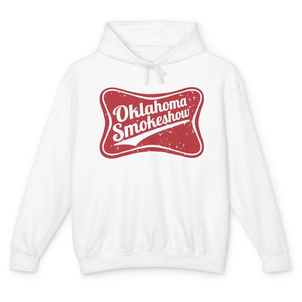 Retro Cowgirl Oklahoma Smokeshow Small Town Western Country Unisex Lightweight Hoodie