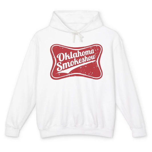 Retro Cowgirl Oklahoma Smokeshow Small Town Western Country Unisex Lightweight Hoodie