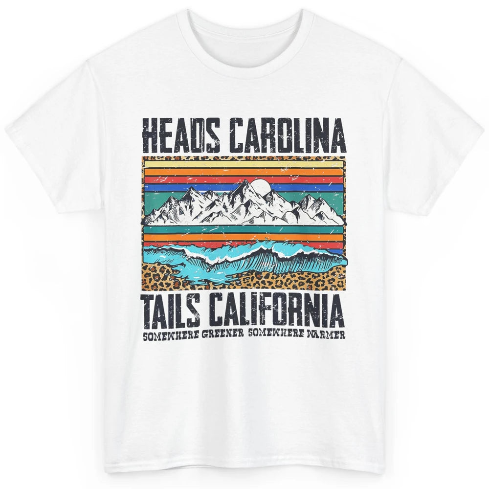 Vintage Heads Carolina Tail California Beach Summer Travel Classic Unisex T-Shirt