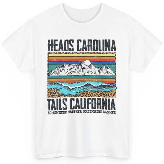 Vintage Heads Carolina Tail California Beach Summer Travel Classic Unisex T-Shirt