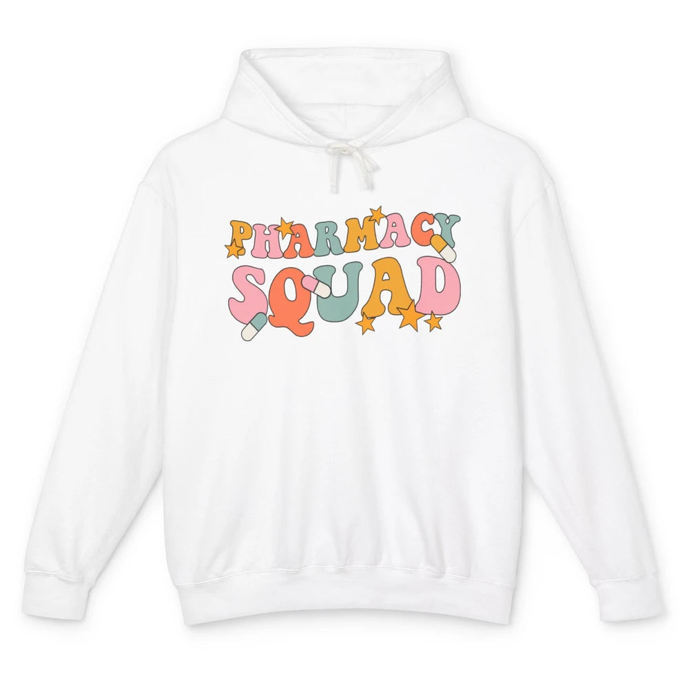 Pharmacy Squad Pharmacist Groovy Halloween Spooky Season Unisex Lightweight Hoodie