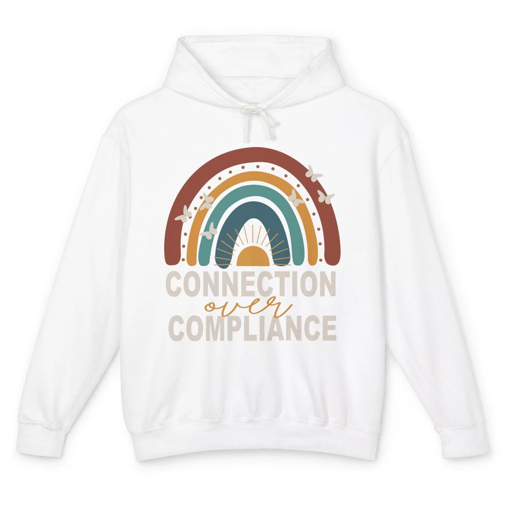 Dyslexia Rainbow Connection Over Compliance Sped Teacher ABA Unisex Lightweight Hoodie