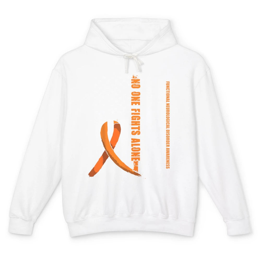 Functional Neurological Disorder FND Orange Ribbon US Flag Unisex Lightweight Hoodie