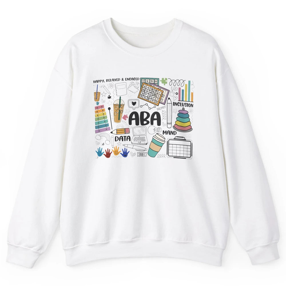 ABA Applied Behavior Analysis Sped Teacher RBT Therapist Unisex Crewneck Sweatshirt