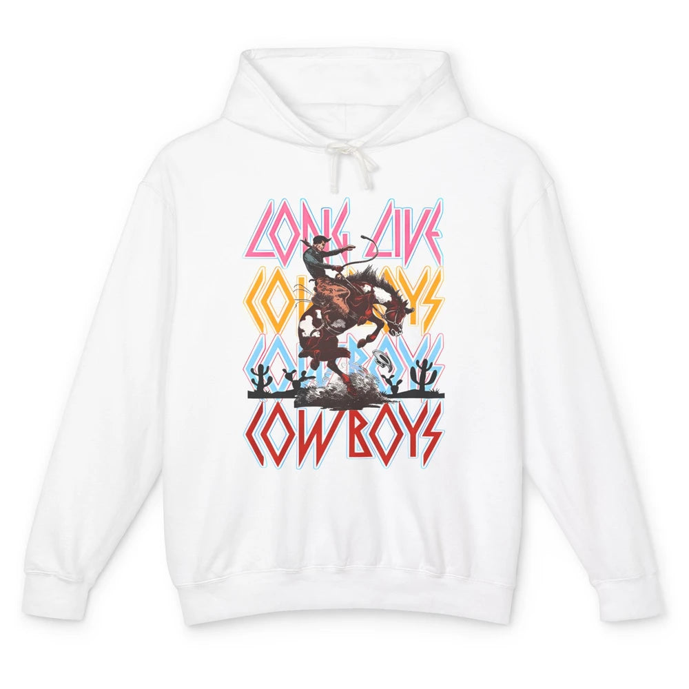 Texas Cowboys Cowgirl Rodeo Western Country Retro Horserider Unisex Lightweight Hoodie