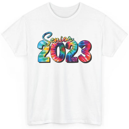 Tie Dye Senior 2023 Class Of 2023 Graduate Bachelor Hat Gift Classic Unisex T-Shirt