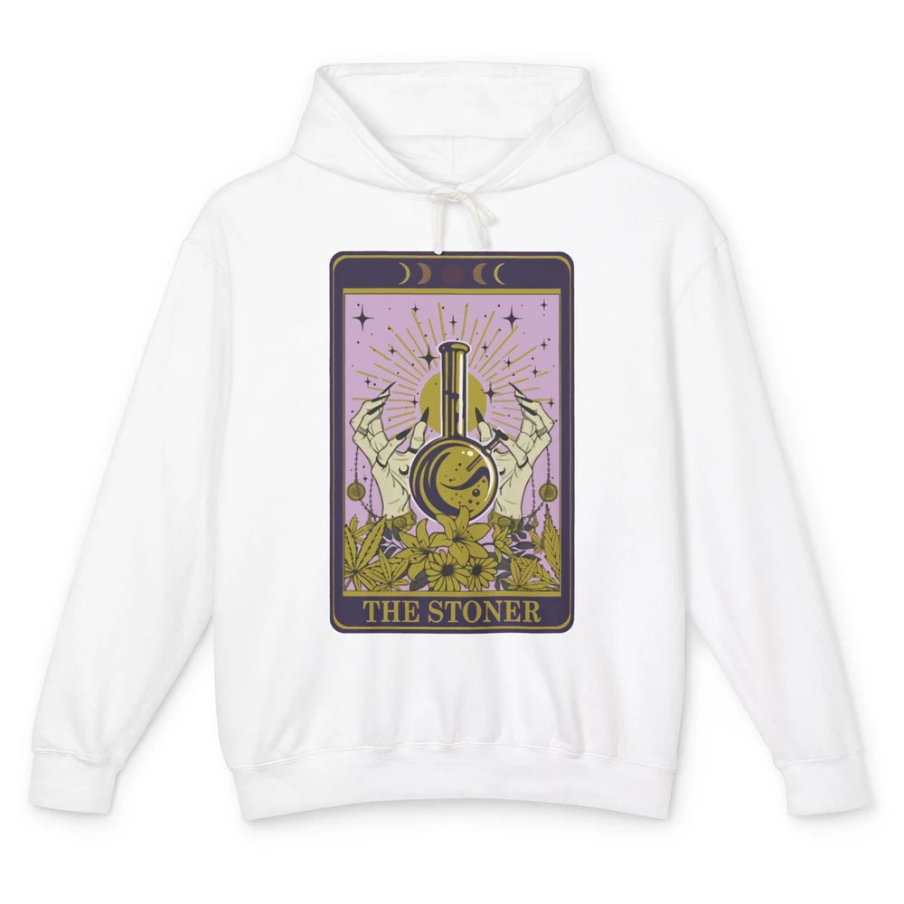 Vintage Witch The Stoner Tarot Card Weed Cannabis Marijuana Unisex Lightweight Hoodie