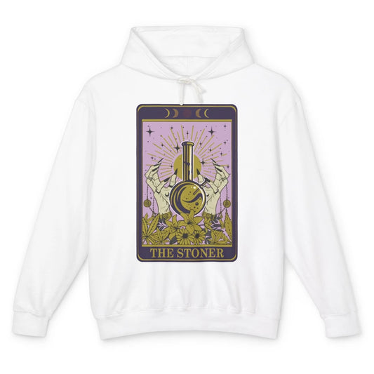 Vintage Witch The Stoner Tarot Card Weed Cannabis Marijuana Unisex Lightweight Hoodie