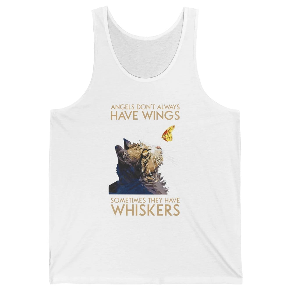 Angels Don't Always Have Wings Sometimes They Have Whiskers Unisex Jersey Tank