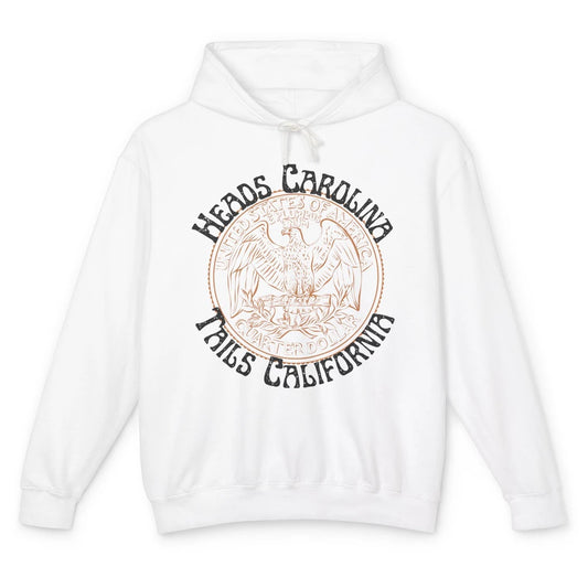 Vintage Heads Carolina Tail California US Western Country Unisex Lightweight Hoodie