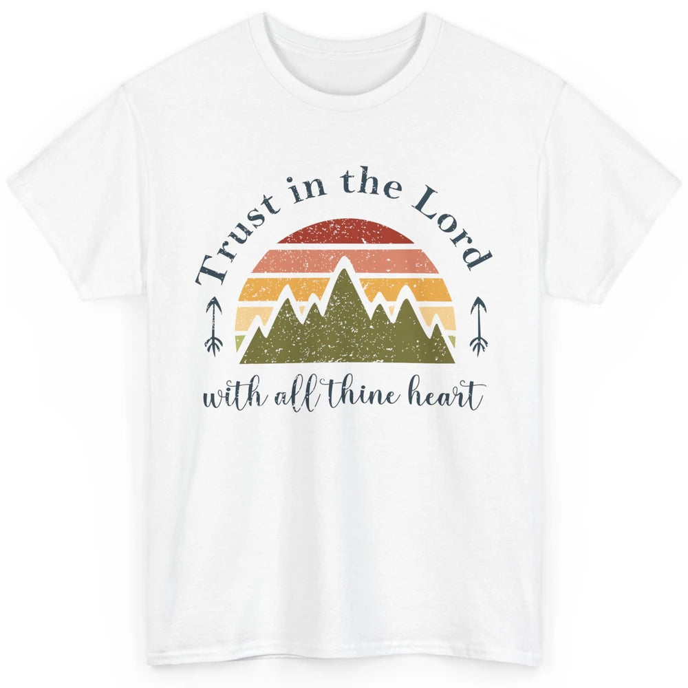 Vintage Trust In The Lord With All Heart Christian Religious Classic Unisex T-Shirt